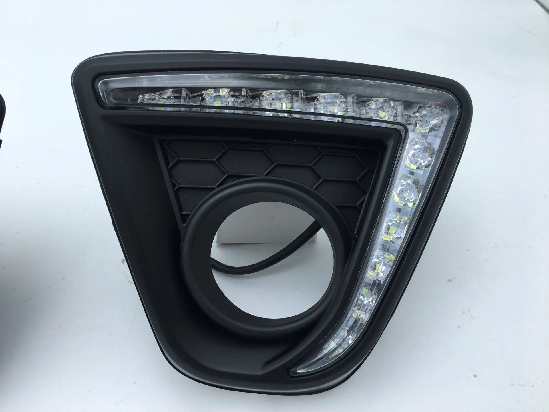 Mazda CX-5 daytime running light LED lamp kit with electroplated white light finish