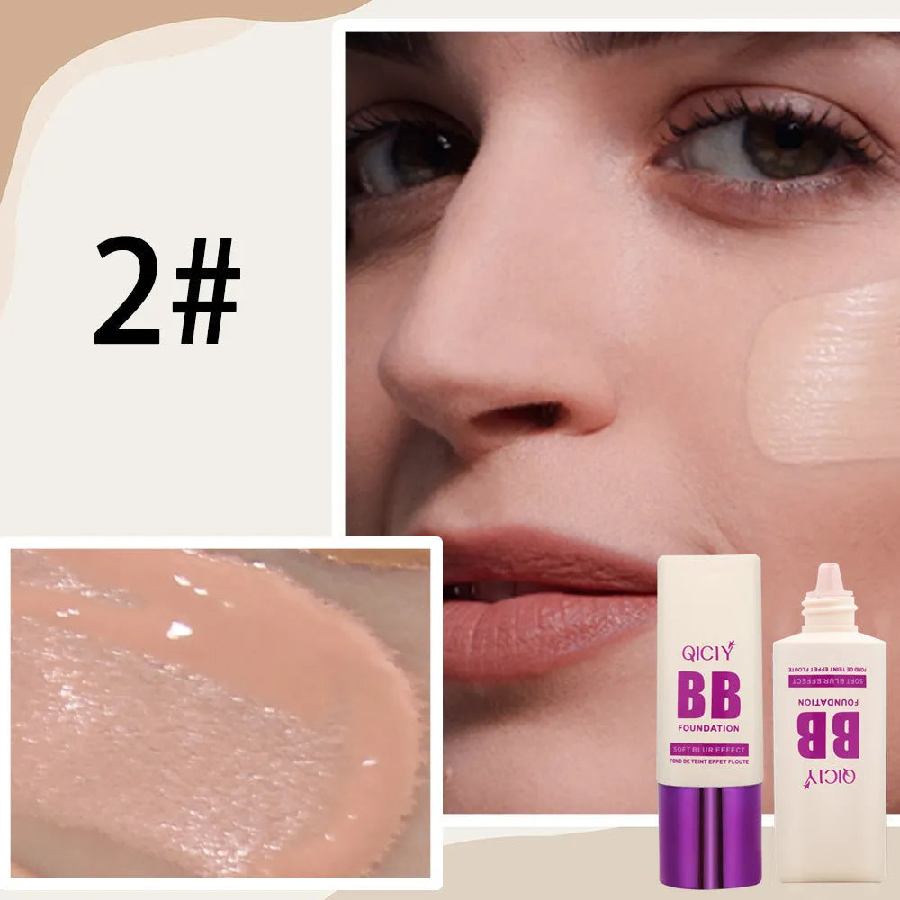 Feeding bottle BB cream foundation in ten shade colours for brightening and coverage