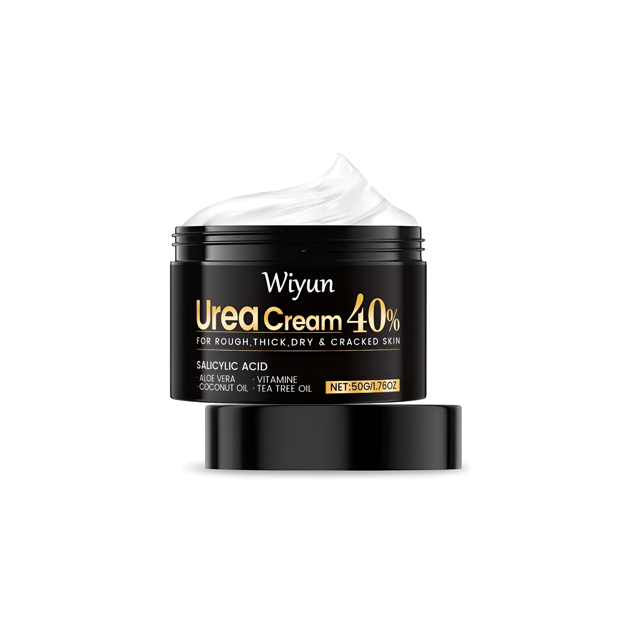 50g tube of urea hand and foot care cream with salicylic acid and aloe extract