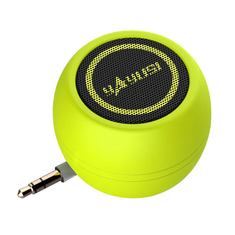 A5 portable mini Bluetooth speaker in blue with ABS case on outdoor table