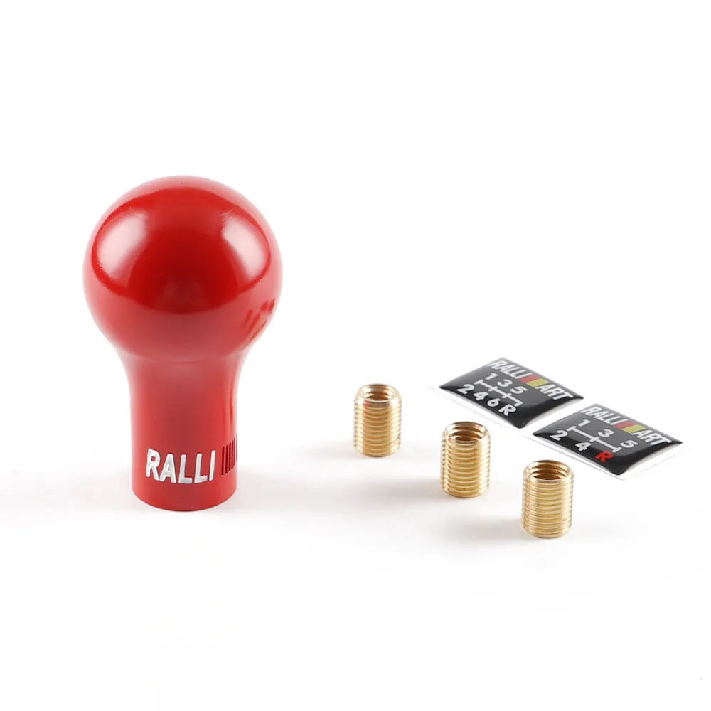 Black engineering plastic manual gear shift knob with sphere diameter 4.5cm and height 8cm, suitable for Mitsubishi Southeast series