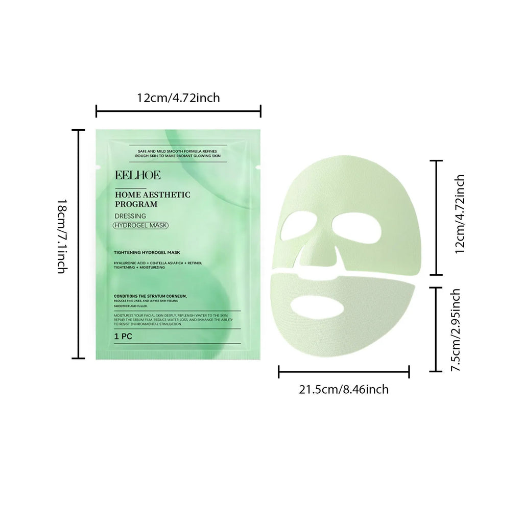 Retinol hydrating face mask with hyaluronic acid and Centella asiatica extract in single and four-piece pack