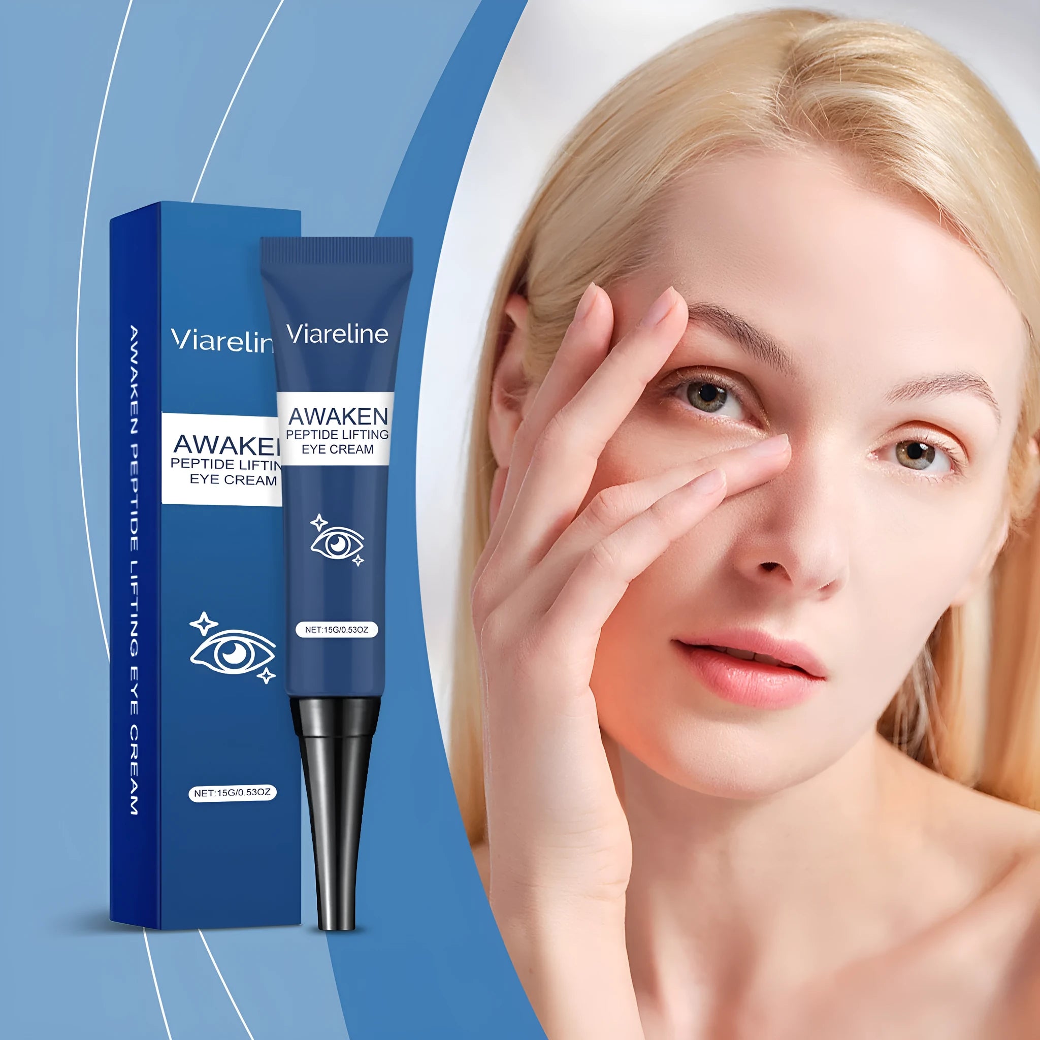 Viareline Collagen Firming Eye Cream 15g jar for tender and smooth skin around eyes