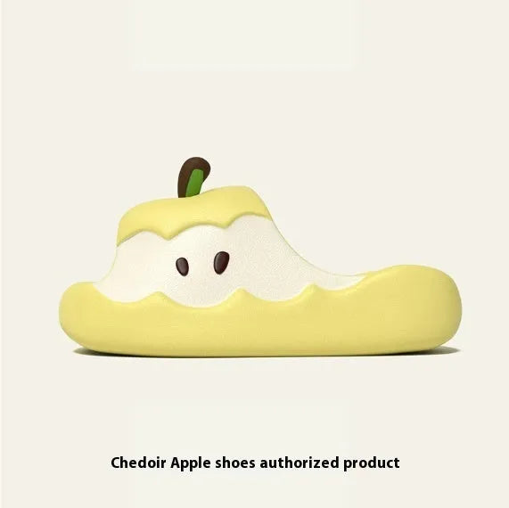 Cute fruit cartoon EVA flip flop slippers for couples unisex indoor homewear