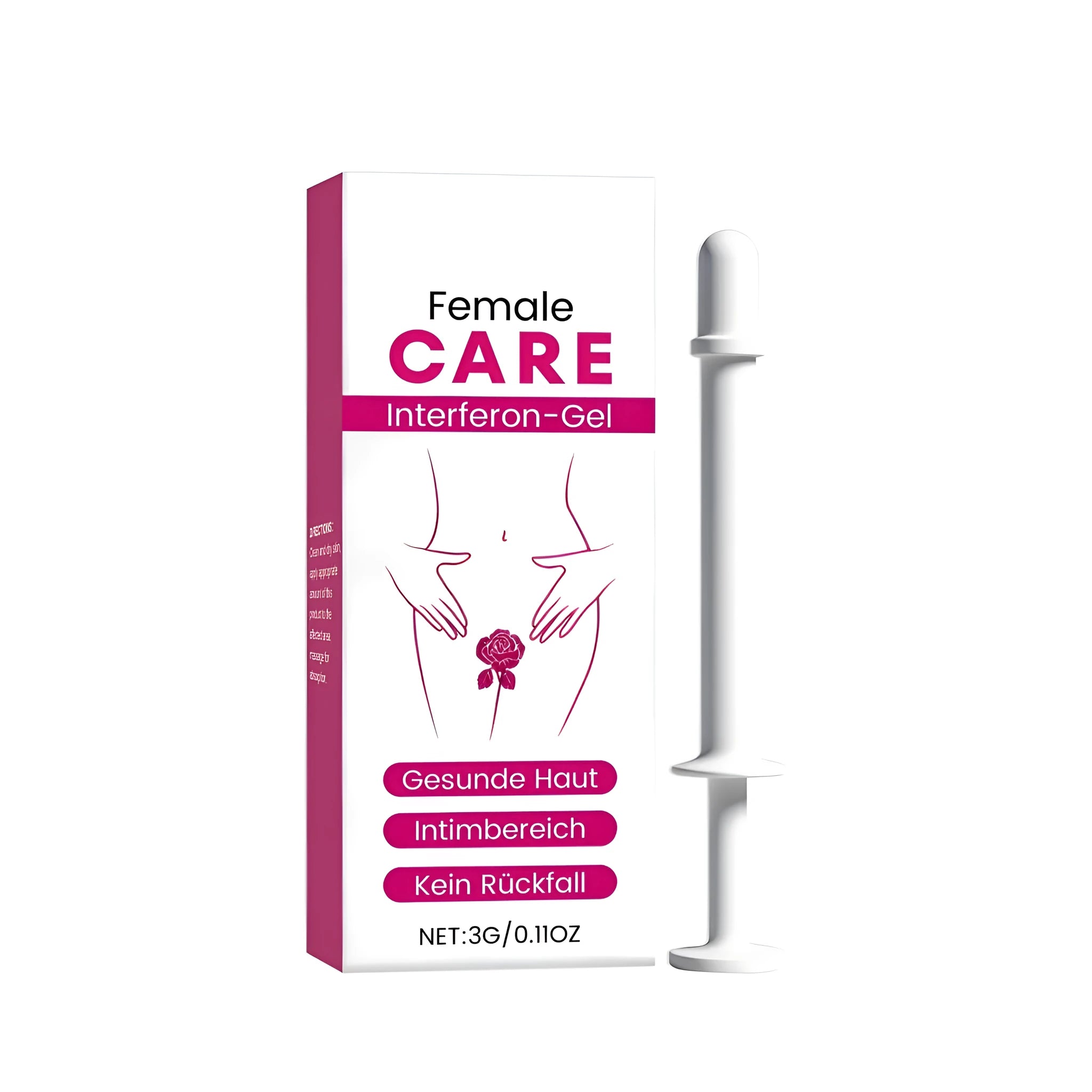Female intimate care gel with artemisia argyi and witch hazel in a 3g tube