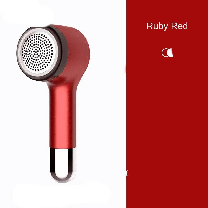 Hair ball trimmer USB charging model with stainless steel knife net, ABS handle, available in Black, Green, Red, High White Adhesive Wool