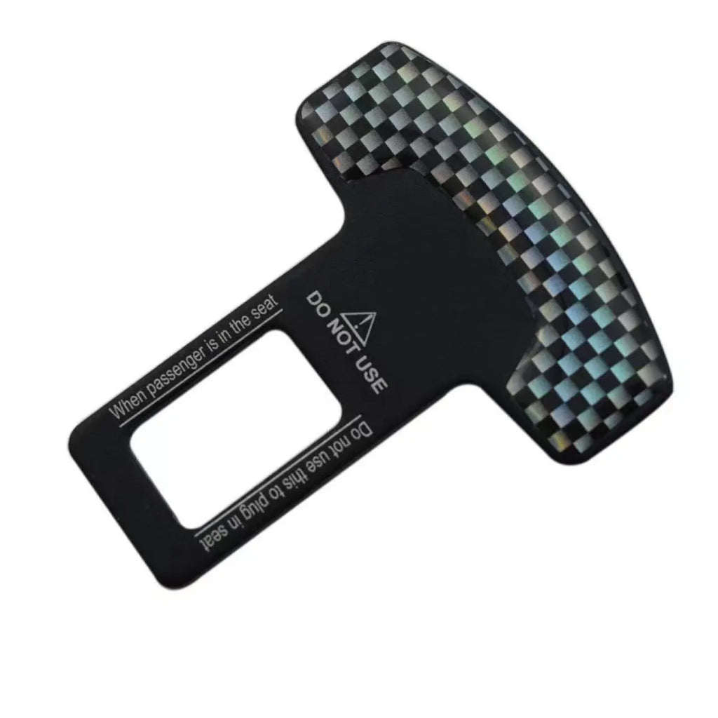 Aluminium alloy keychain with a 2.1cm frosted carbon fibre bottle opener, shown in single and pair pack.