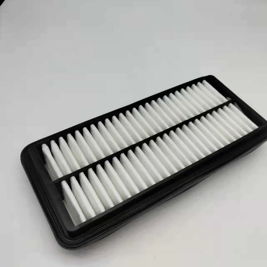 Black circular car air filter with 256mm diameter for modern vehicle engine intake