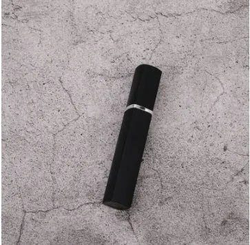 12ml aluminum perfume tube square empty bottle with glass liner in silver finish