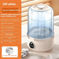 Portable white plastic mini washing machine with USB charging port and rotating function