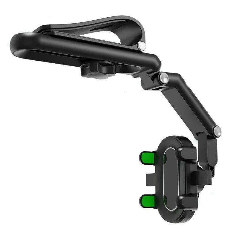 Black and green car rear seat sun visor with buckle mounting system for window installation