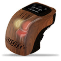Intelligent electric knee massager in white colour with kneading, heating, infrared laser, and vibration functions