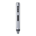 Precision electric screwdriver with aluminium alloy handle showing compact 134.5mm design
