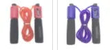 Rope skipping fitness rope showing 3m length and multiple colour options including black, blue, green and red