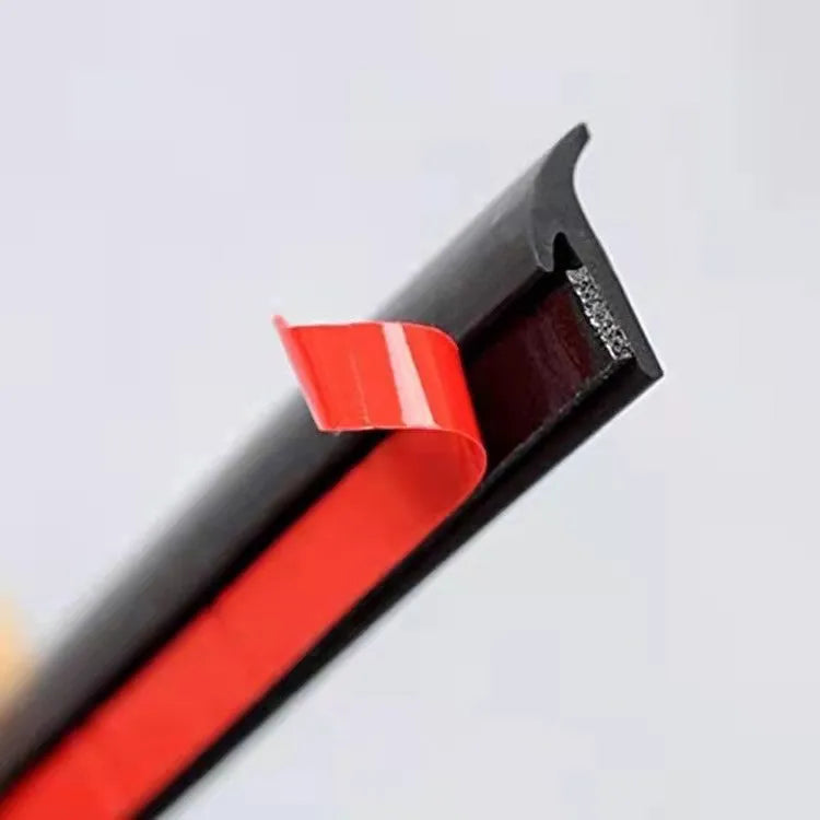 Black and white TPE universal rubber seal strip for car body and bumper gap filling.
