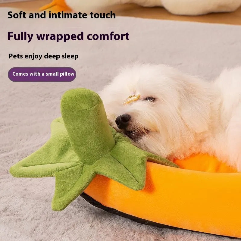Removable washable dog mat in cloth fabric showing size options S M L XL XXL
