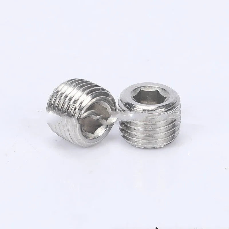 304 stainless steel hexagonal plug for 3/8 pipe bulkhead fitting