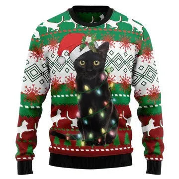 Men's loose fit long sleeve round neck sweatshirt with printed design, available in S-6XL