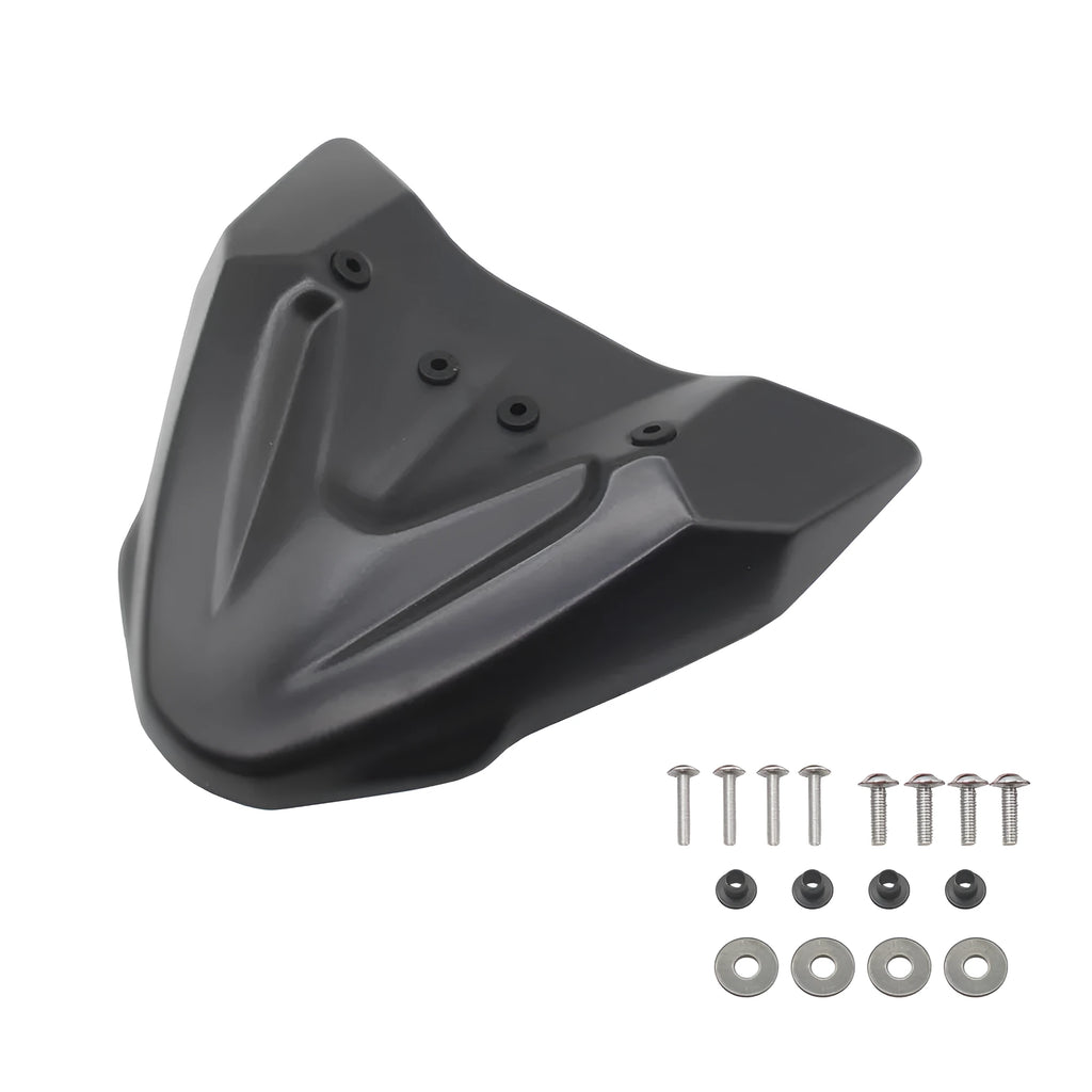 Black ABS plastic fixed wind front wing for KTM 390 Adventure and 790 Adventure ADV motorcycles