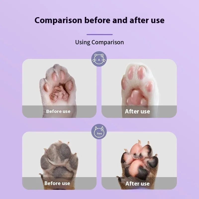 40g pet foot care cream jar with Brazil palm wax formula for cat and dog paw moisturisation