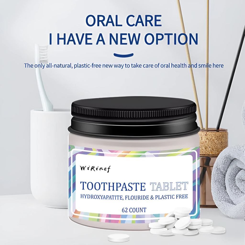 62 portable toothpaste tablets in TP19 colour for chewing cleaning oral care
