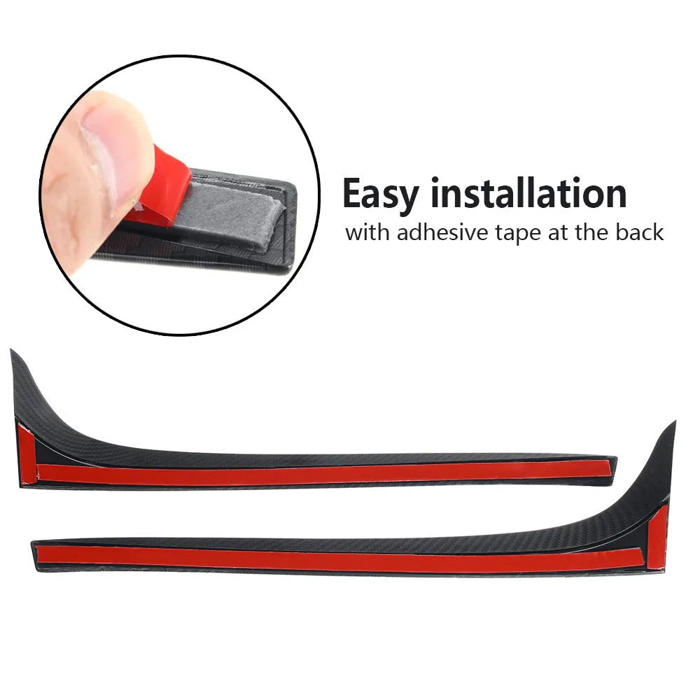 Glossy black ABS rear window side spoiler for Volkswagen Golf 7 MK7 2014-2018