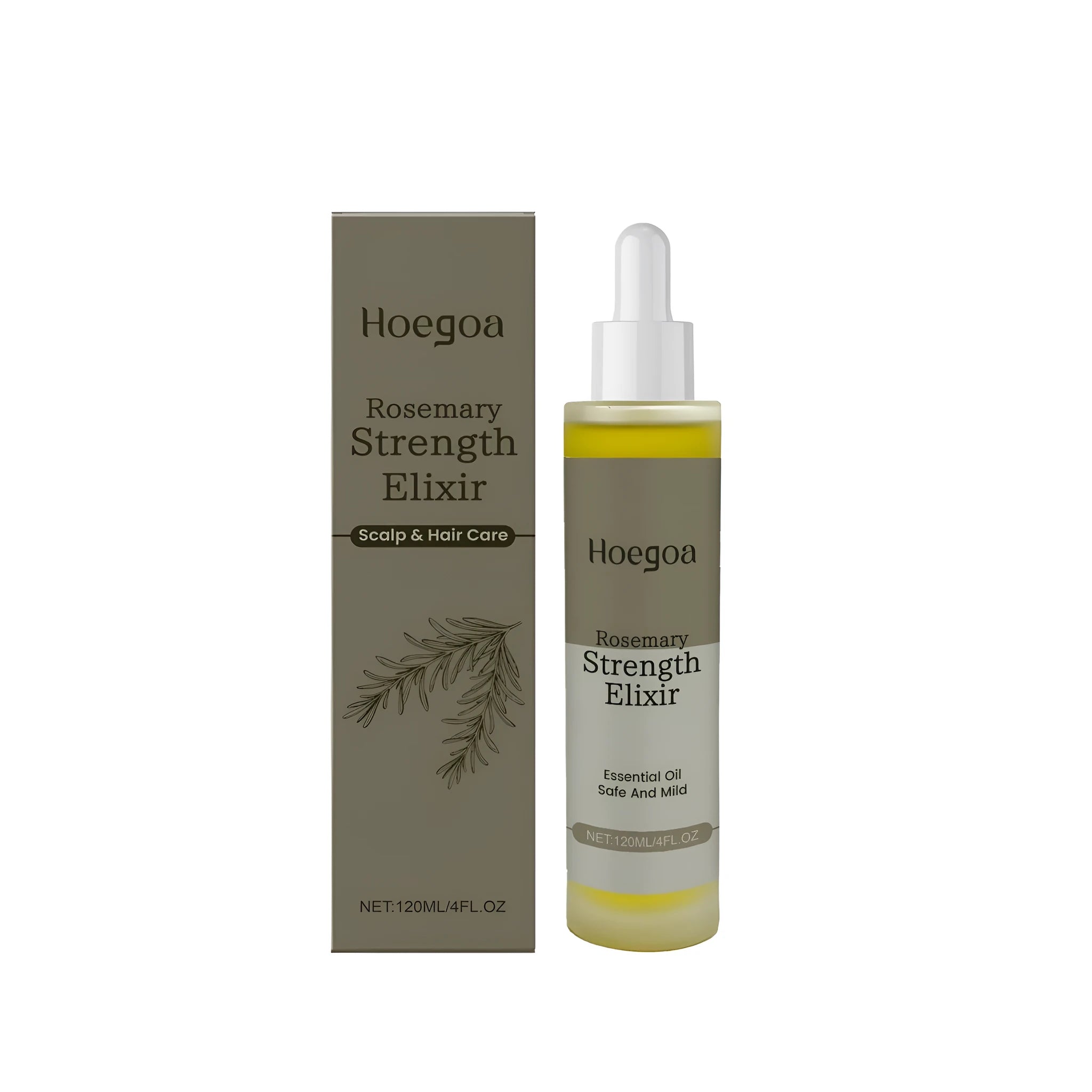 120ml bottle of rosemary hair concentrate with ginger and rosemary oils