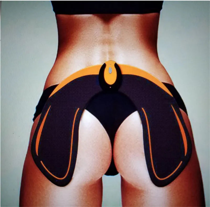 EMS hip muscle stimulator with gel pads and remote controller
