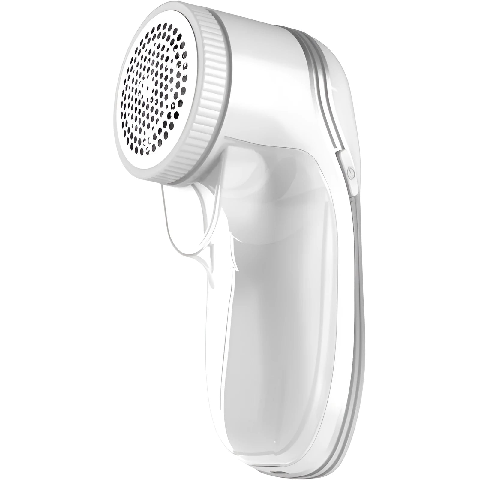 White lint remover machine with USB charging, 4W motor, 500mAh battery, 250g weight