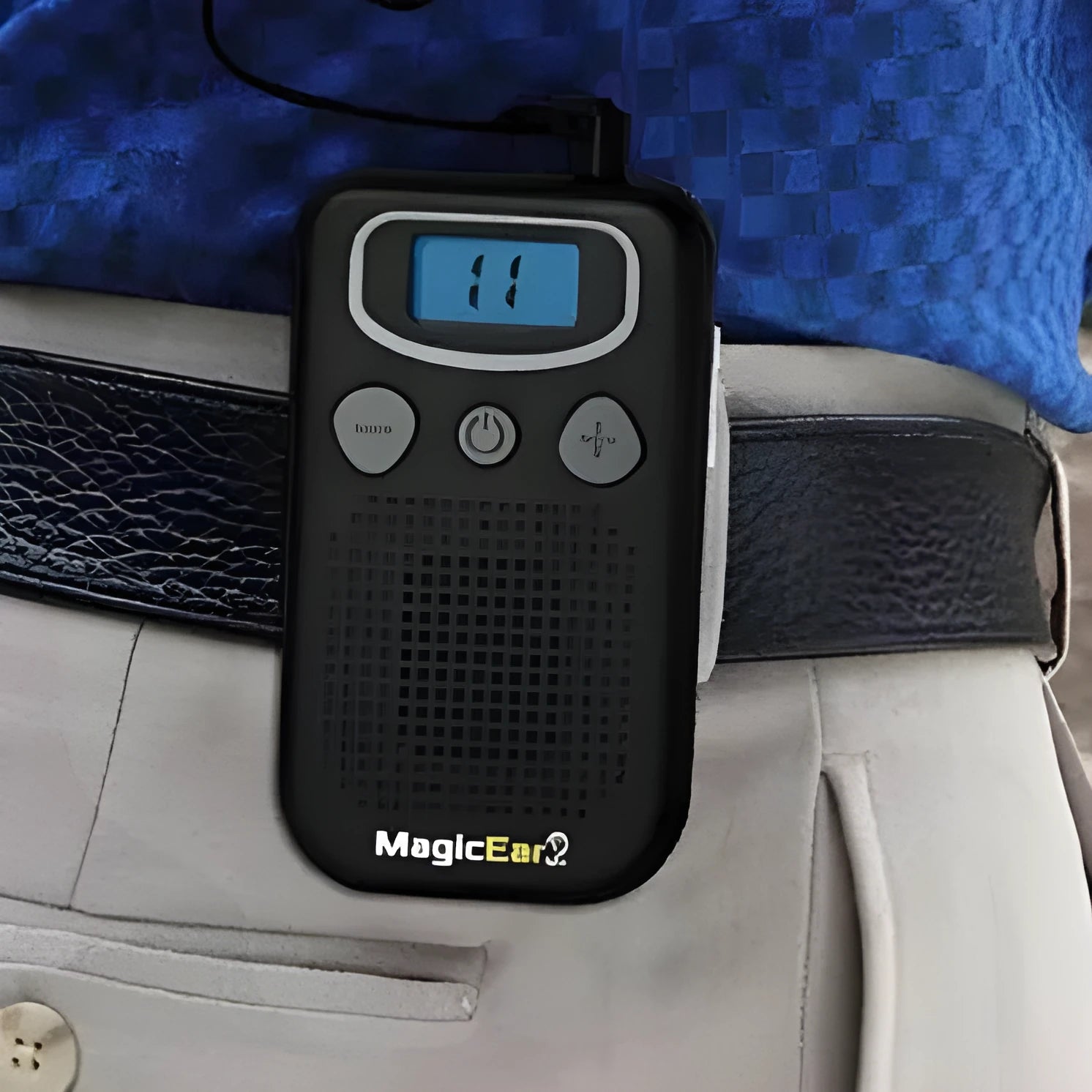 Digital hearing aid for elderly rechargeable compact mobile sound amplifier device