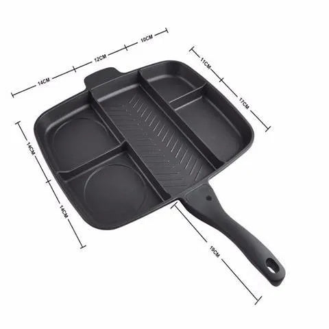 Master Pan 5 in 1 multifunctional frying pan bakeware 38x56cm aluminium ABS non-stick PFOA free coating