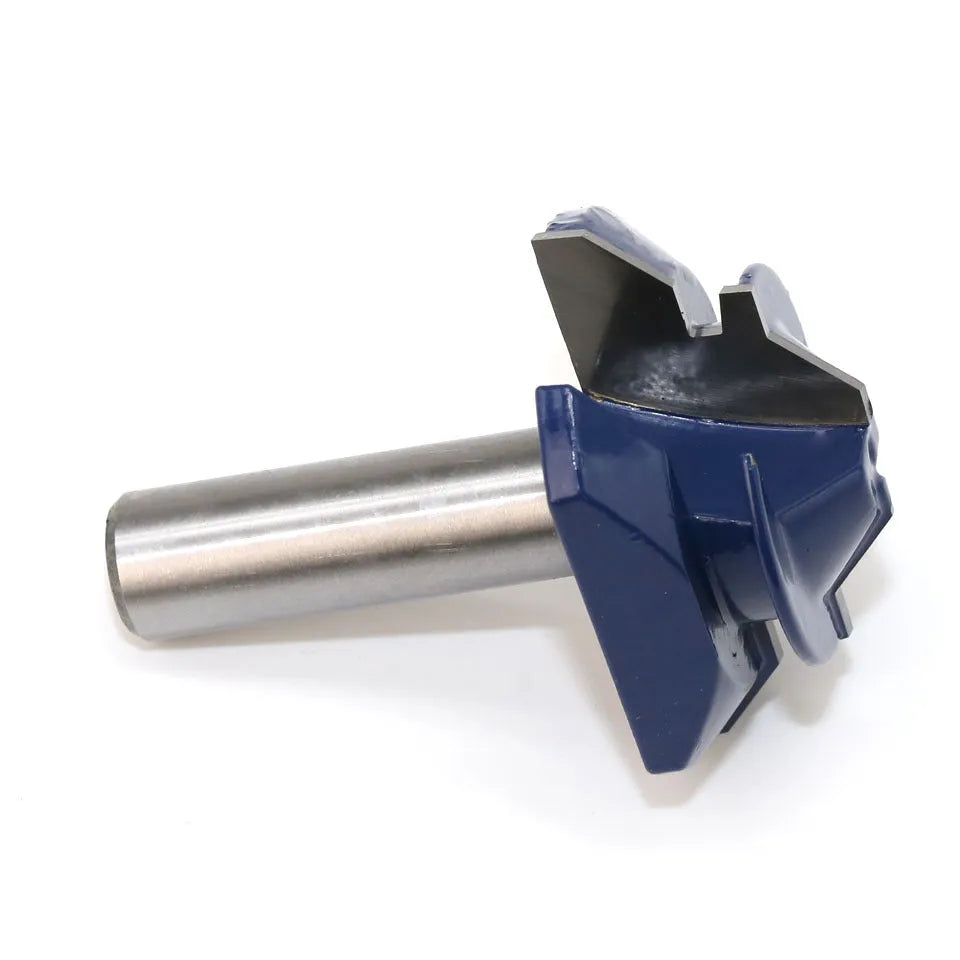 1/2 inch hard alloy face milling cutter in blue for wood tenon cutting