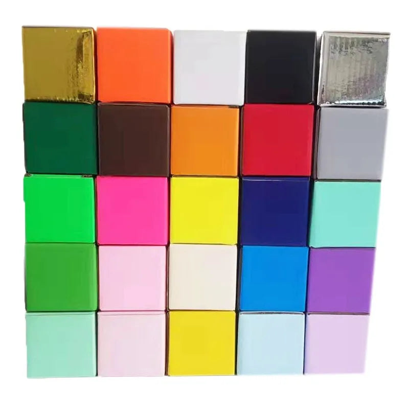 Square black and white grey packaging box carton with corrugated cardboard construction