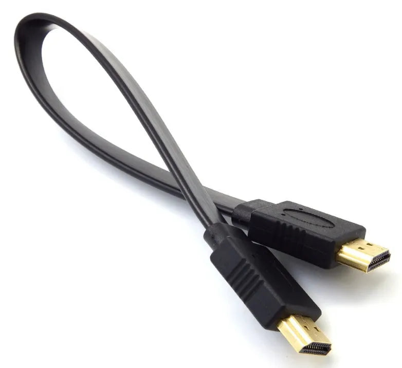 Flat HDMI cable with 1080P support and 1.4 version compatibility in multiple length options