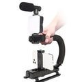 Universal top flash LED mini square outdoor pocket light tripod with rotatable head