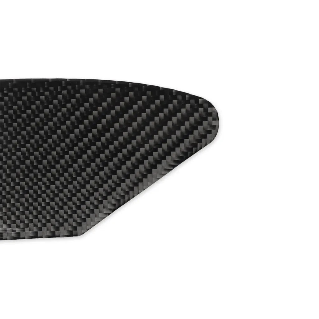 Carbon fibre textured USB charging port panel decorative sticker with 3M adhesive backing.