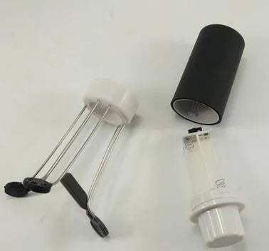 Wireless automatic stirrer in black with three speed settings on a white background