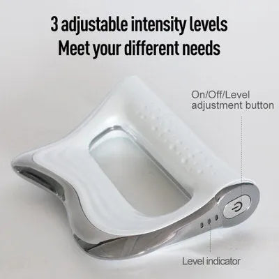 Natural resin rectangular muscle massager scraping board for full body health massage on a clean surface