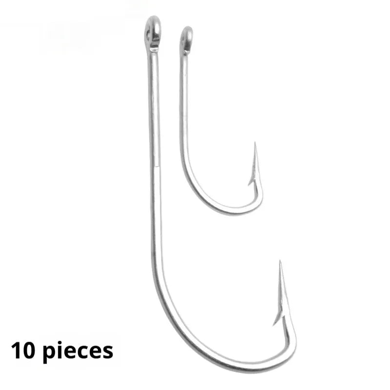 Stainless steel sea fishing hooks for ocean boat fishing targeting weever, snakehead and seahorse