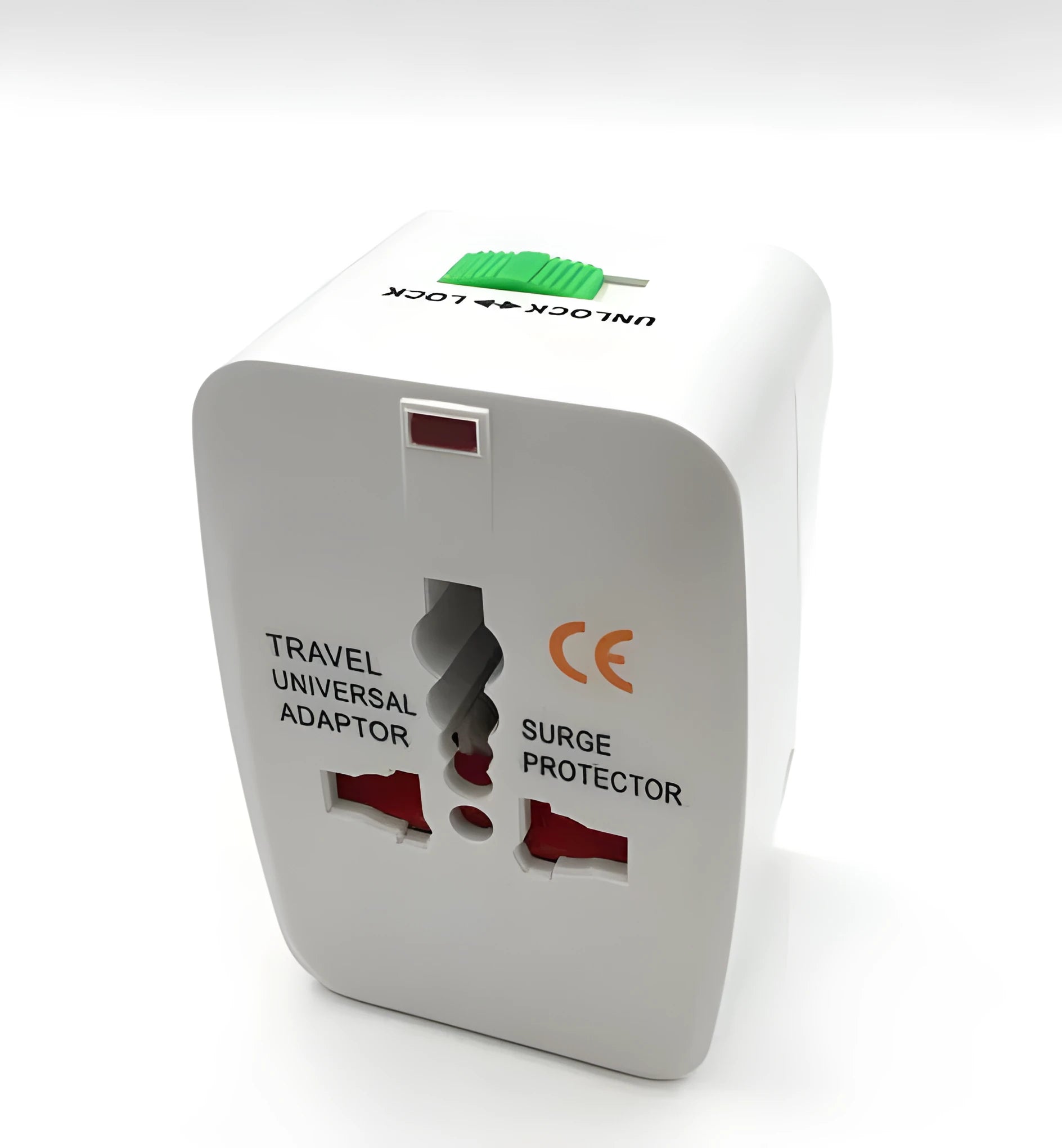 Universal travel plug converter measuring 73x50x39mm for international mobile phone charging
