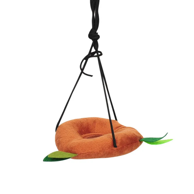Plush toy hamster tree with drill tube, ropeway, round swing, and triangle hammock in multiple colour options