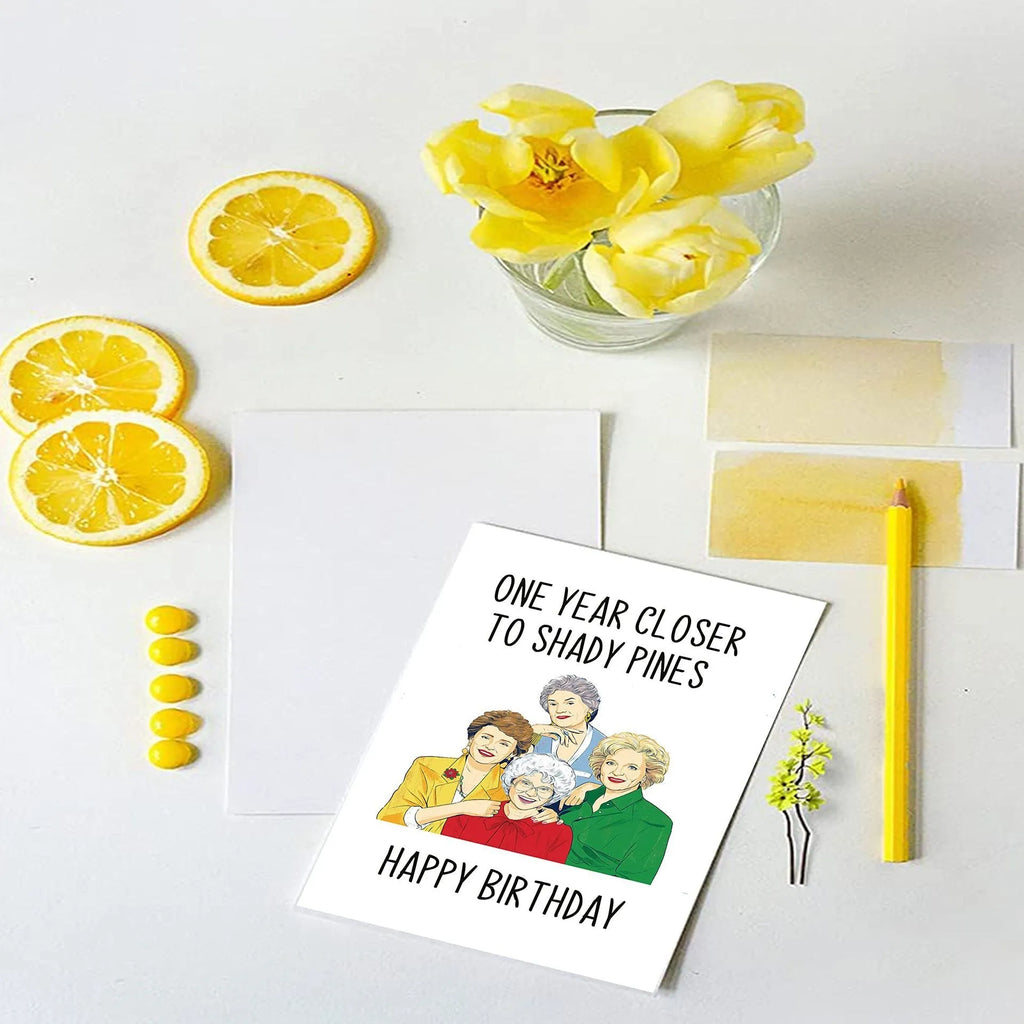 Creative Home simple modern birthday greeting card with a choice of coloured and Kraft paper envelopes.