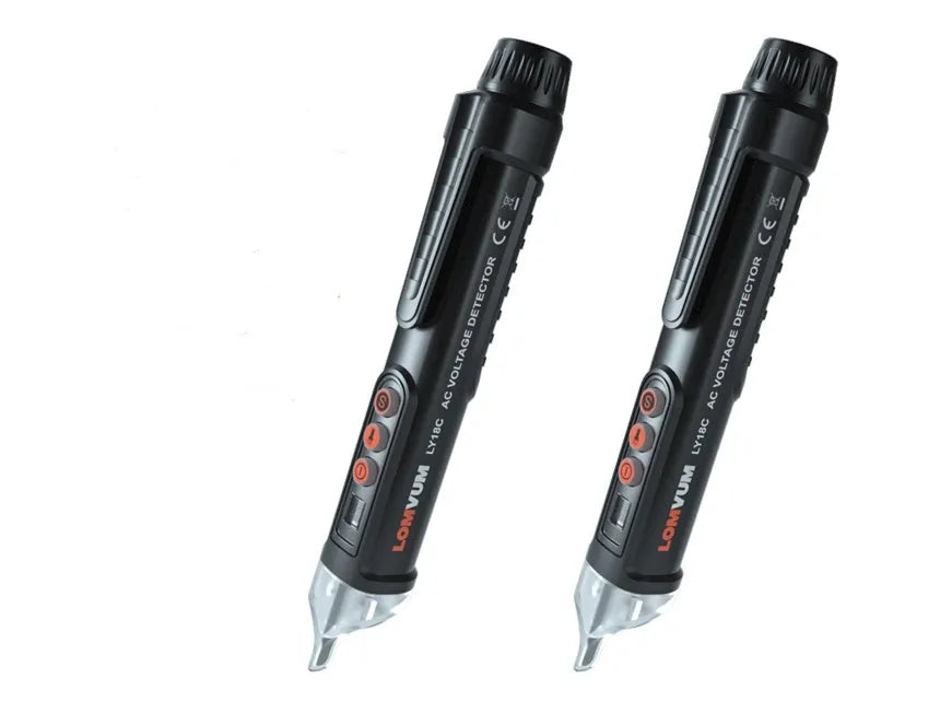 Intelligent Checkpoint black test pencil AC 10 voltage detector on white background