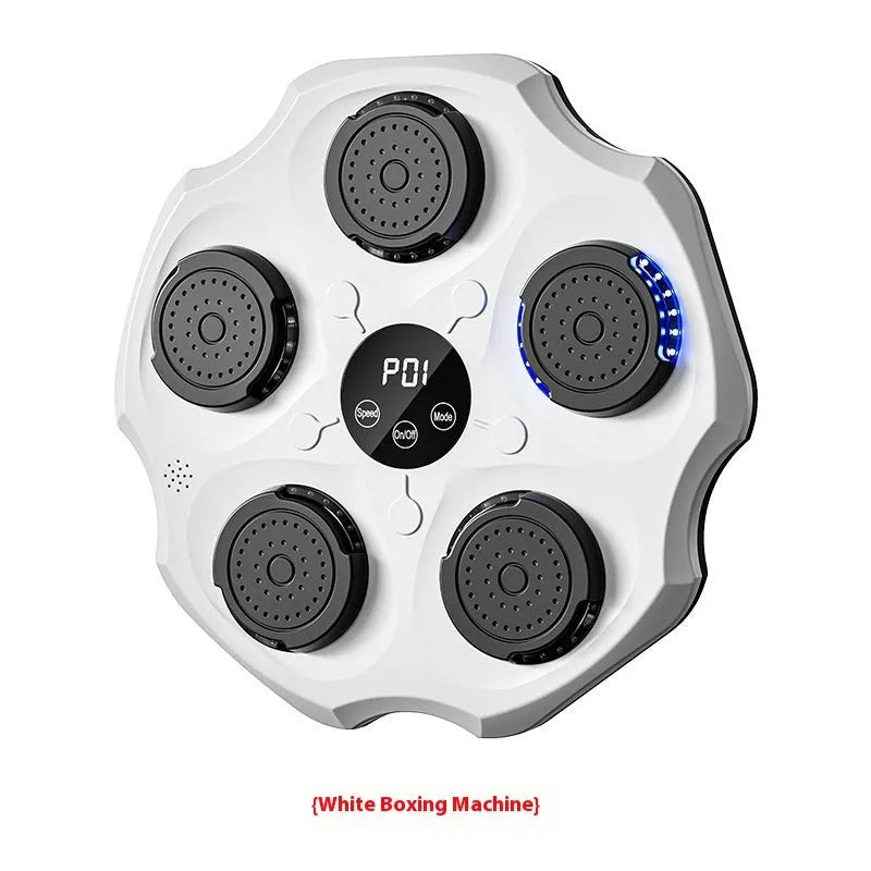 Hanging PU boxing wall target with Bluetooth music rhythm recognition and gloves for home fitness training