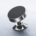 Magnetic car phone holder with aluminium alloy CD-texture finish in three colour options