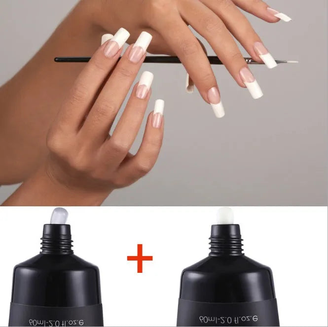 MSHARE Acrylic Poly Gel nail extension kit with UV builder gel and slip solution in pink, 30g tube
