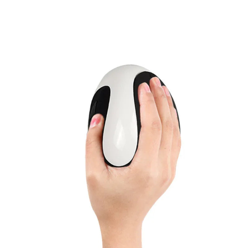 Vertical wired USB ergonomic mouse in black with six buttons and 1.3m cable