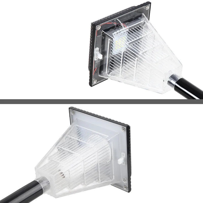 Solar garden light TS-S5103 with 12 LED and six colour modes in an outdoor garden setting