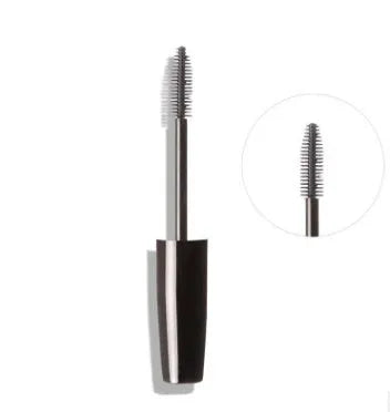 Long curling waterproof mascara in two styles for dense locked lashes with non staining durable formula