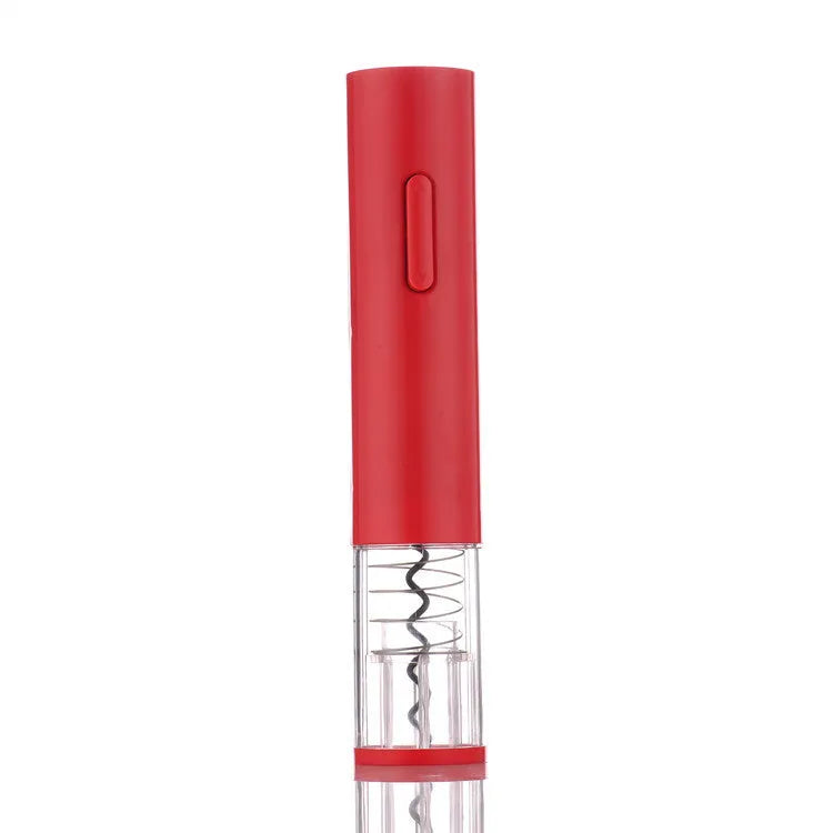 Automatic electric wine opener with foil cutter in black, red and white colour options.
